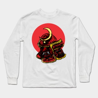 Red Samurai Helmet Long Sleeve T-Shirt